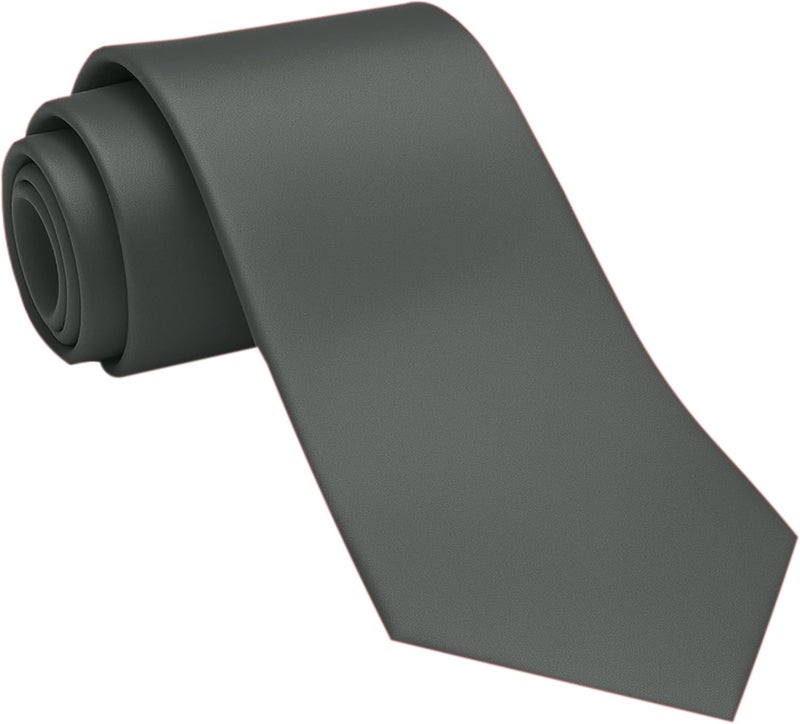 DIBI Solid Color Ties for Men, Formal Mens Ties, Neck Tie, Classic Tie for Boys Women Teens, Wedding Business Costume Necktie - Image 1